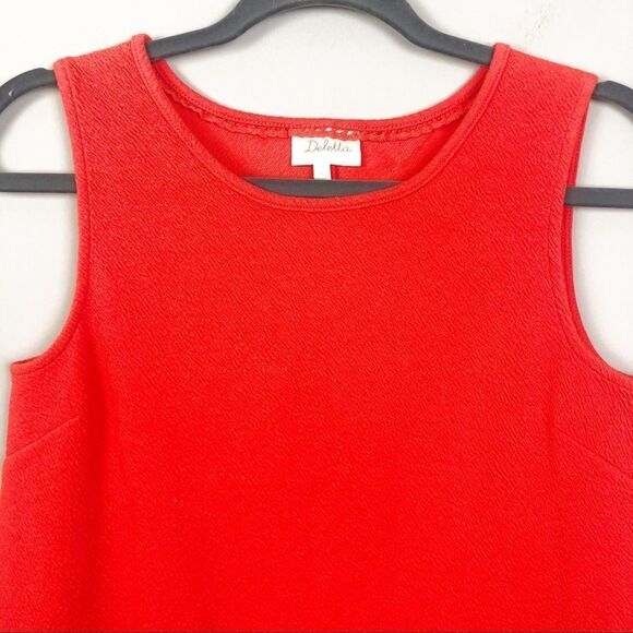 ANTHROPOLOGIE | DELETTA Sania Orange High Low Tank Top Women’s Size Small - Picture 4 of 9